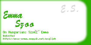 emma szoo business card