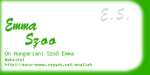 emma szoo business card